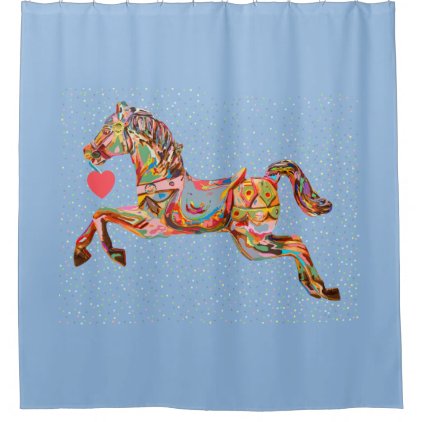 Carousel Horse Shower Curtain