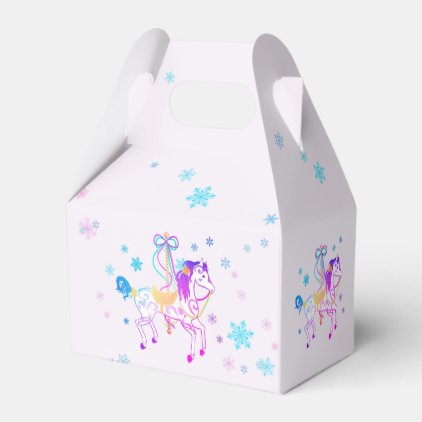Carousel Horse (snowflake) gable box