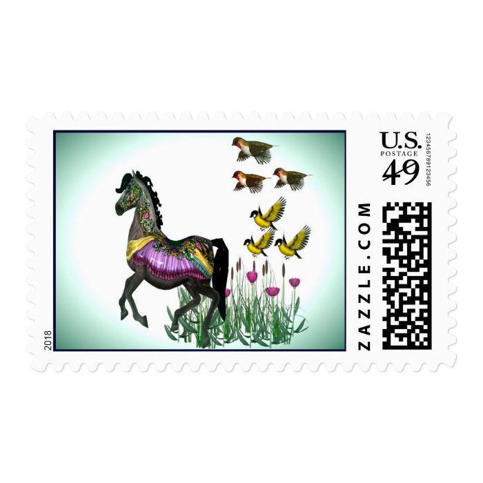 Carousel Horse Stamps #1