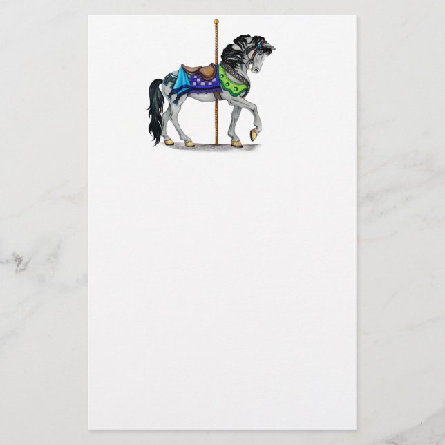 Carousel Horse Stationery (Front)
