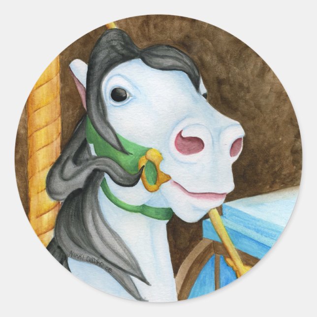 Carousel Horse Sticker (Front)