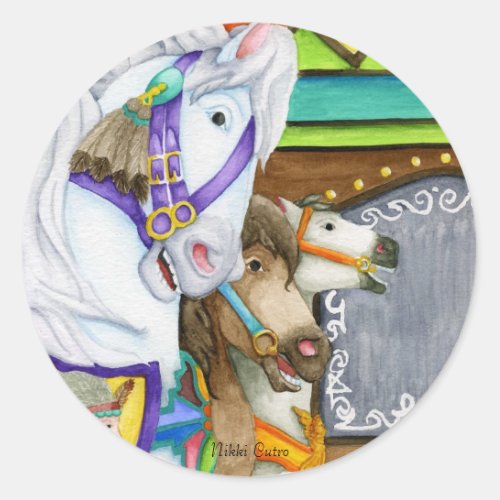 Carousel Horse Sticker