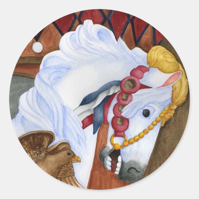 Carousel Horse Sticker (Front)