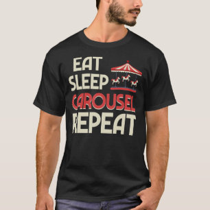 Carousel Horse Tornado Carnival Ride Amusement Par T-Shirt