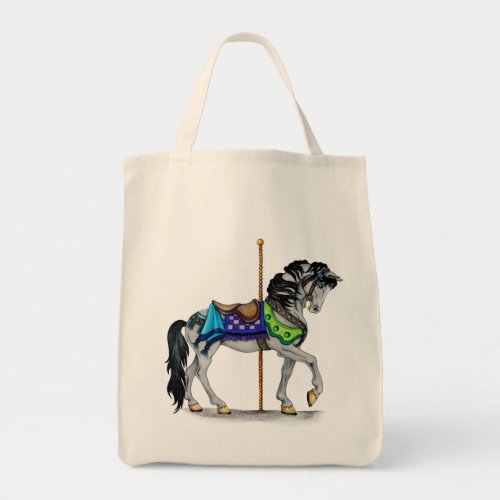 Carousel Horse Tote Bag