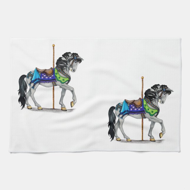 Carousel Horse Towel (Horizontal)