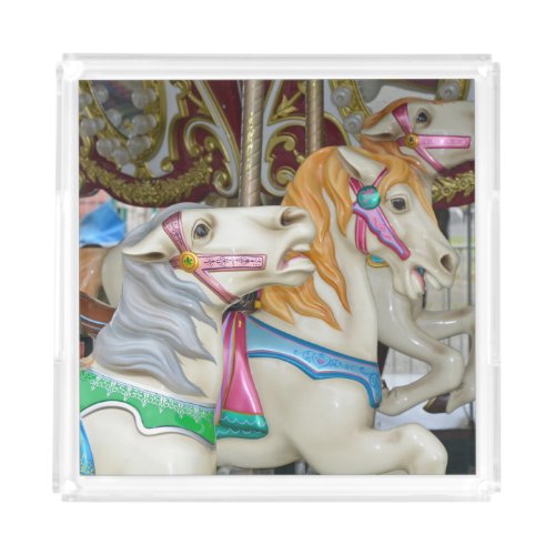 Carousel horses acrylic tray