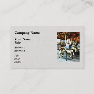 Carousel Horses Business Card