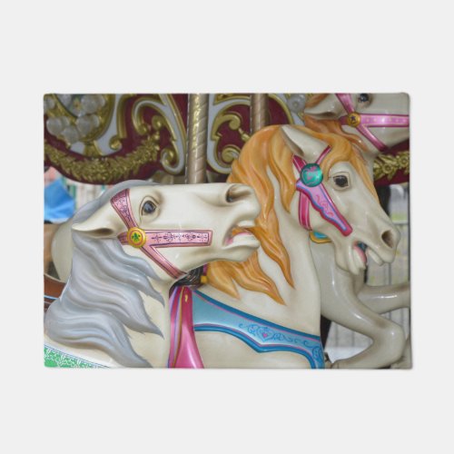 Carousel horses doormat