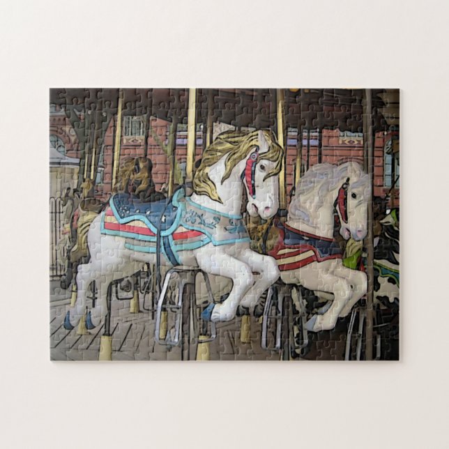 Carousel Horses Jigsaw Puzzle (Horizontal)