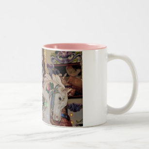 Carousel horses print coffee mug