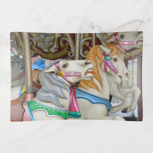 Carousel horses trinket tray