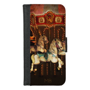 Carousel Horses Wallet Phone Case
