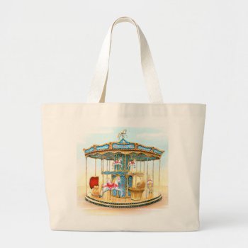'carousel' Large Tote Bag by jenniemclaughlin at Zazzle