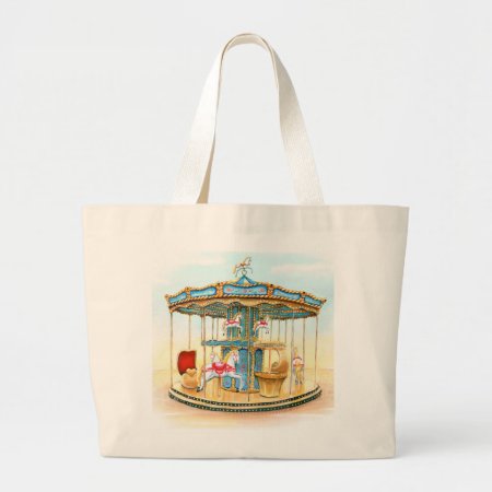 'carousel' Large Tote Bag