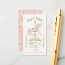 Carousel Merry-go-round Diaper Raffle