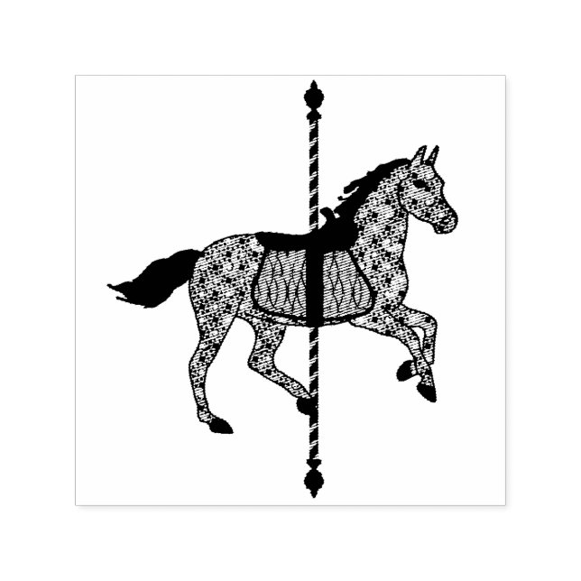 Carousel / Merry-go-Round Horse Self-inking Stamp (Design)