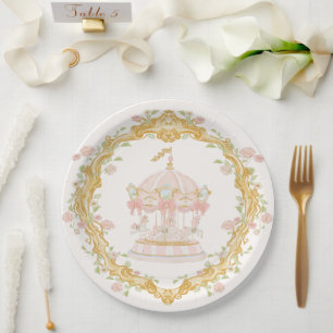 Carousel Merry-go-round Party Paper Plates