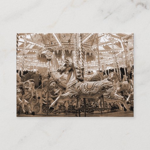 Customizable Carousel, Mini Photo Business Card Template