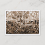 Carousel, Mini Photo (White Bordered) Business Card