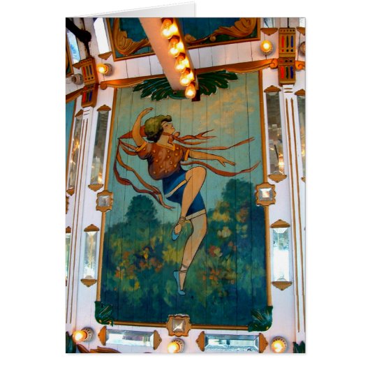 Carousel ~ Oaks Park, Portland Oregon Cards (Front)