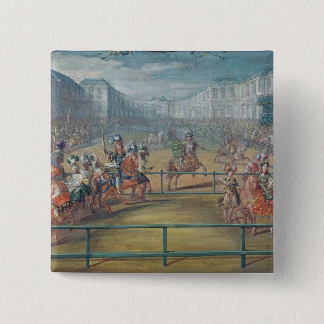 Carousel of Amazons in 1682 Pinback Button (Front)
