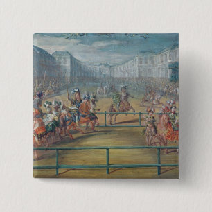 Carousel of Amazons in 1682 Pinback Button