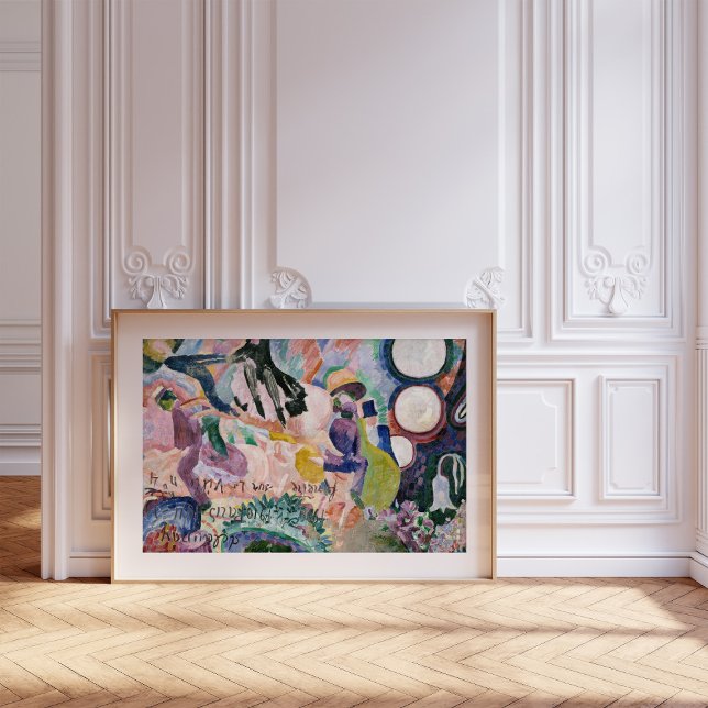 Carousel of Pigs | Robert Delaunay Framed Art (Creator Uploaded)