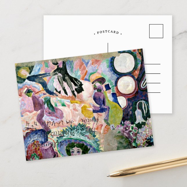 Carousel of Pigs | Robert Delaunay Postcard (Creator Uploaded)