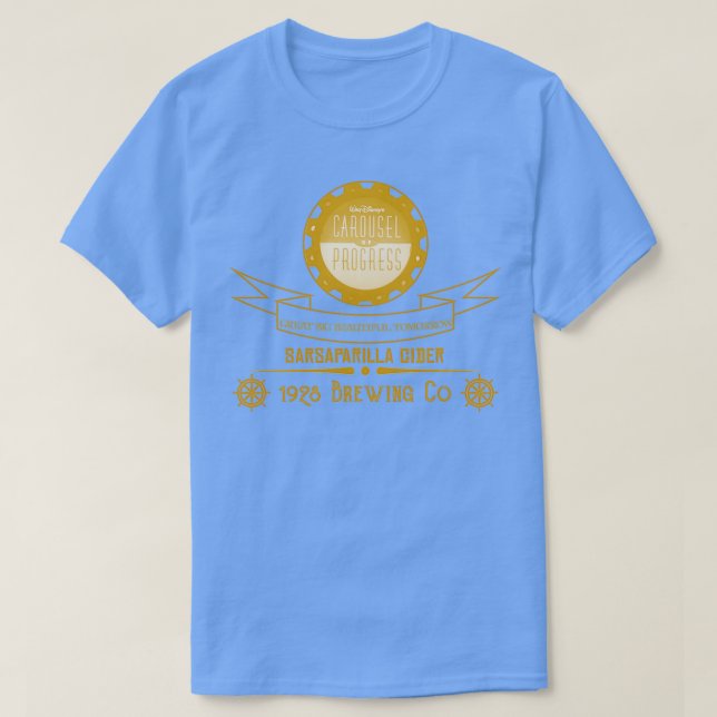 Carousel of Progress Sarsaparilla Cider T-Shirt (Design Front)