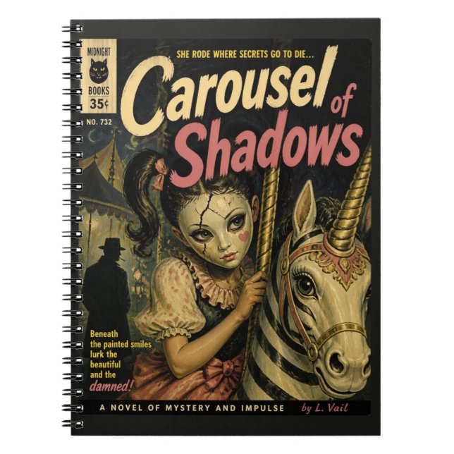 Carousel of Shadows Fantasy Horror Book Cover (Front)