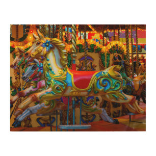 Carousel on Wood Canvas - SRF