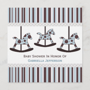 Carousel: Personalized Baby Shower Invitation