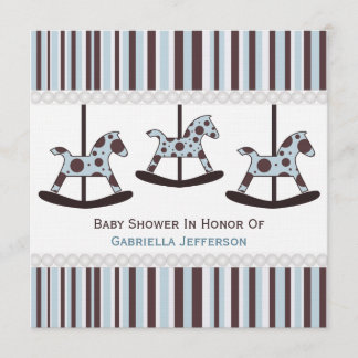Carousel: Personalized Baby Shower Invitation