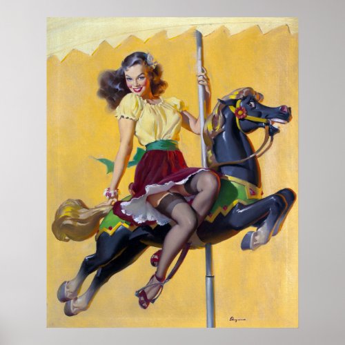 Carousel Pin Up Poster