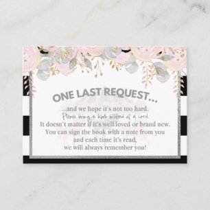 Carousel pink silver books for baby insert cards