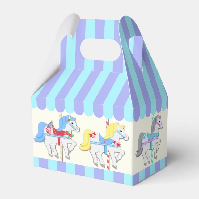 Carousel Ponies Favor Boxes (Back Side)