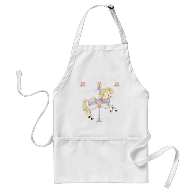 Carousel Pony Adult Apron (Front)