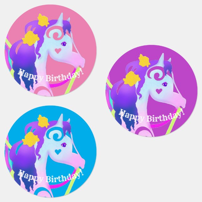 Carousel Pony Labels (Group)