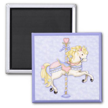 Carousel Pony Magnet by Spice at Zazzle