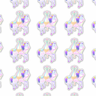 Carousel Pony (sheet) contour sticker
