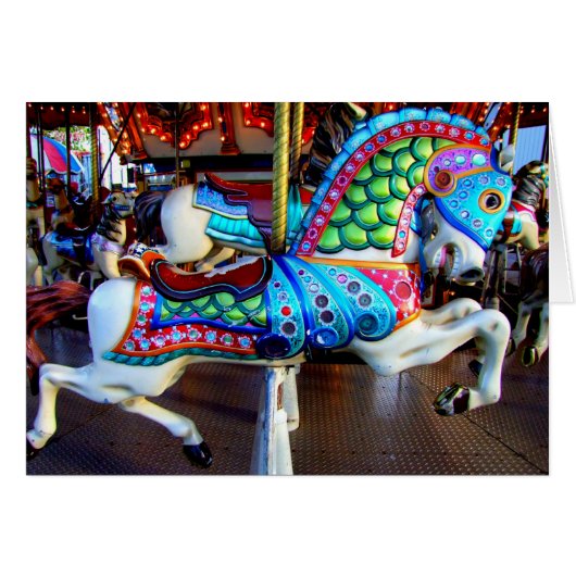 Carousel Pony with Mask Cards (Front Horizontal)
