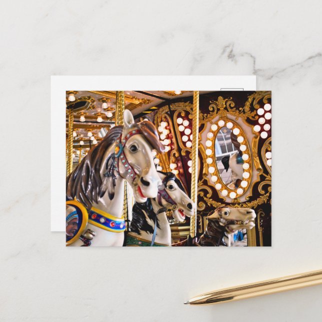 Carousel Post Card (Front/Back In Situ)