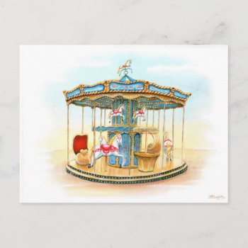 'carousel' Postcard by jenniemclaughlin at Zazzle