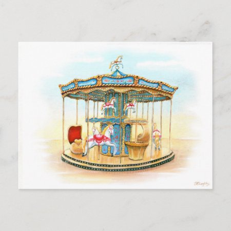 'carousel' Postcard