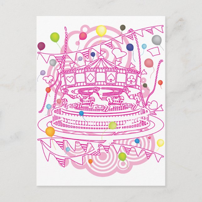 Carousel Postcard (Front)