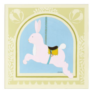 Carousel Rabbit by June Erica Vess Acrylic Print