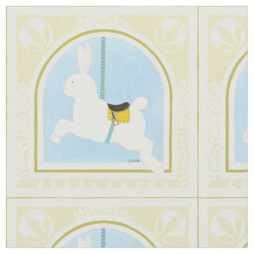 Carousel Rabbit by June Erica Vess Fabric