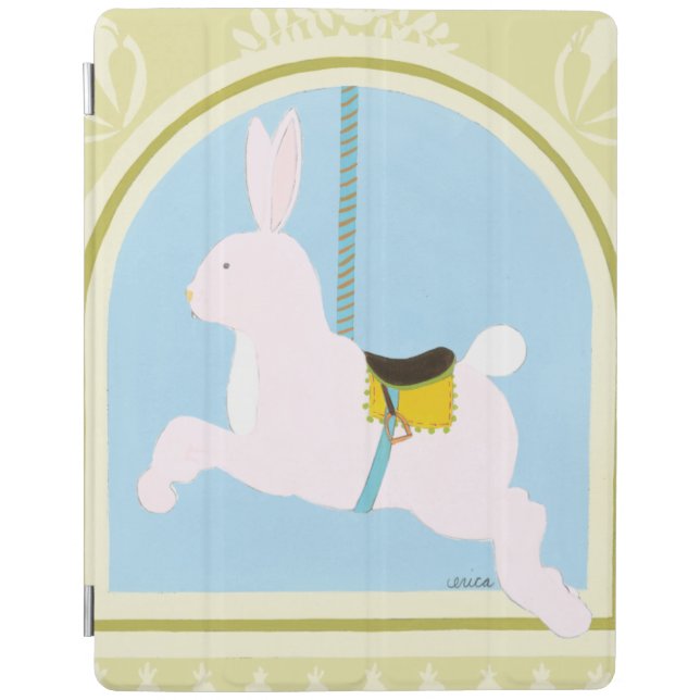 Carousel Rabbit by June Erica Vess iPad Smart Cover (Front)