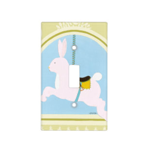 Carousel Rabbit by June Erica Vess Light Switch Cover